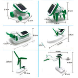 6 in 1 Solar Power Robot Kit DIY Assemble Gadget Airplane Boat Car Train Model