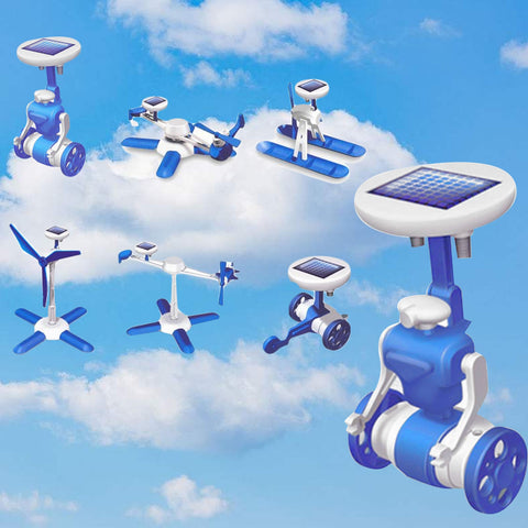 Electronic Control Robot Toy 6 in 1 DIY Solar Assembling Kit